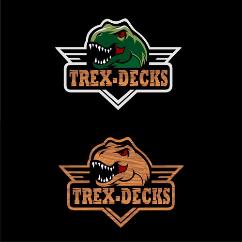 Trex-Decks Logo Contest - Dinosaurs and Decking! | Logo design contest