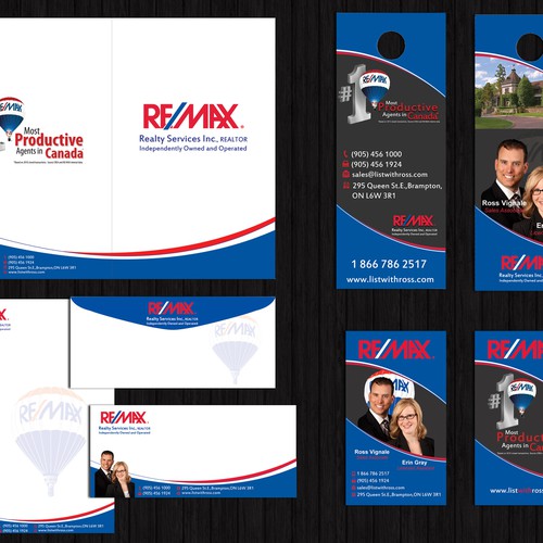 Create the next stationery for RE/MAX REALTY SERVICES INC, BROKERAGE Réalisé par Nell.