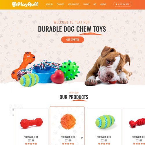 Durable/Premium Dog Chew Toys, Made in the USA Design by pb⚡️