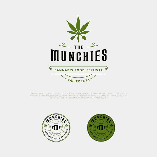 Hip logo for cannabis food festival in California