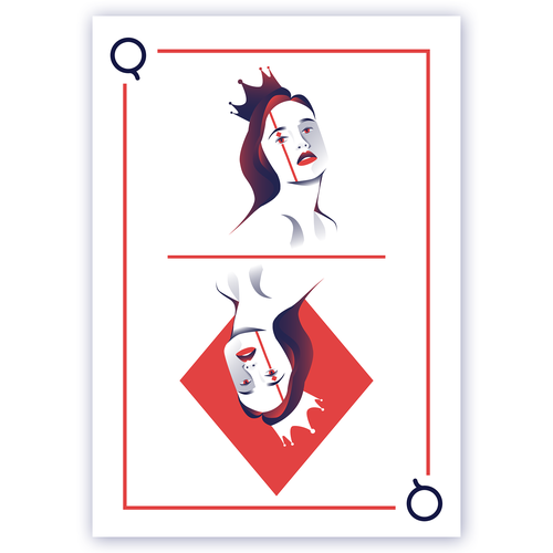 Original Artistic Poker Card Design Ontwerp door Zeuvy