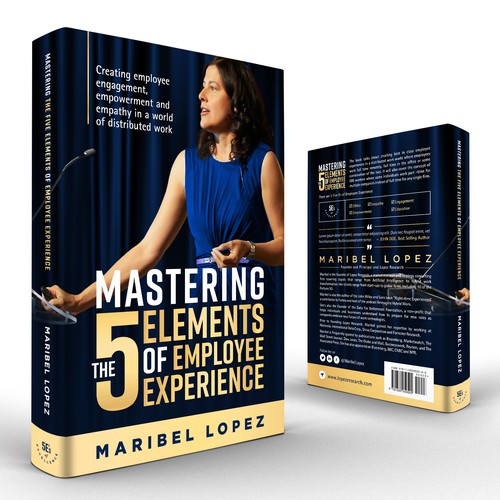 Mastering the Five Elements of Employee Experience  Book title Design by U.T