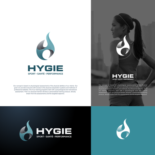 "Besoin d'une identité de marque pour un concept de centre Sport-Performance" ganador Logo & guía de marca