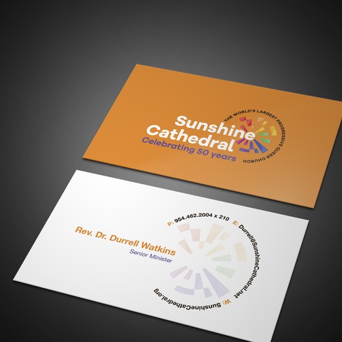 Business Card for Growing Progressing LGBTQ Church Design by CurveSky™ ☑️