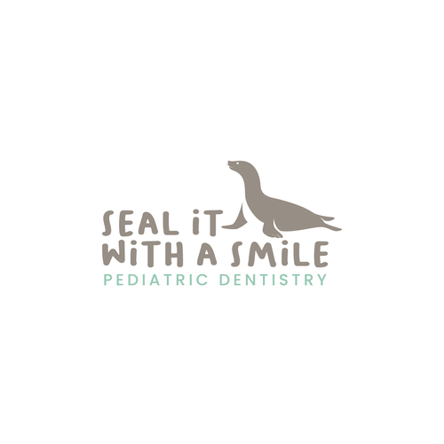 Modern and fun seal logo & branding package for new pediatric dentist! Diseño de Mumung