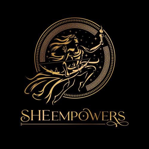 SHEempowers - luxurious design of a woman preferrably in some kind of a circle to appeal to women professionals Design by Sprinkle Studio