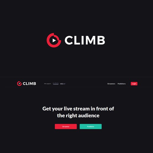 Logo redesign for live stream promotion network Design by mahartツ