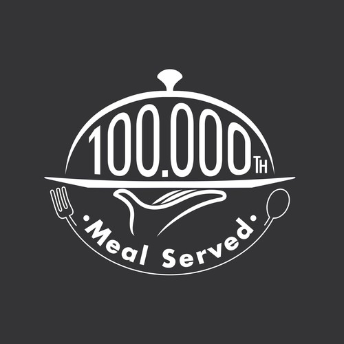 100,000th Meal Served Design by JayaSenantiasa