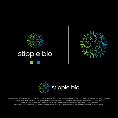 Design a logo for a biotech that uses "molecular stippling" to map out cancer's vulnerabilities Design by Nurseart13