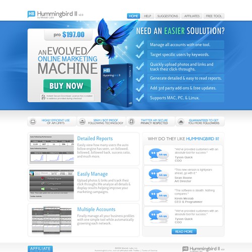 Web 2.0 Lander Page! Design von Gianna Studios