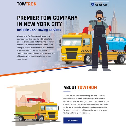 Tow Truck Company NYC Design by Askdigital