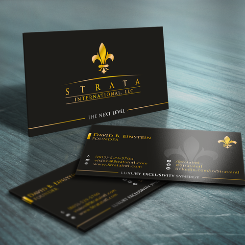 1st Project - Strata International, LLC - New Business Card Diseño de HYPdesign