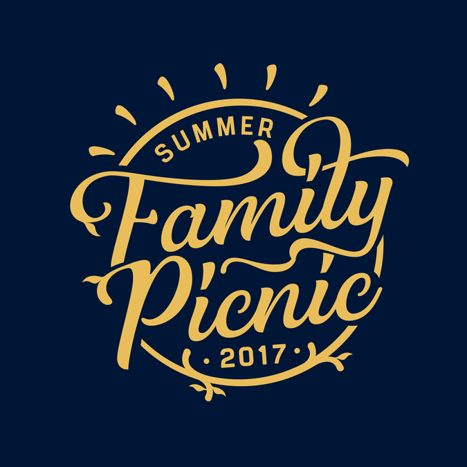 "Summer Family Picnic" logo required for internal staff event Logo