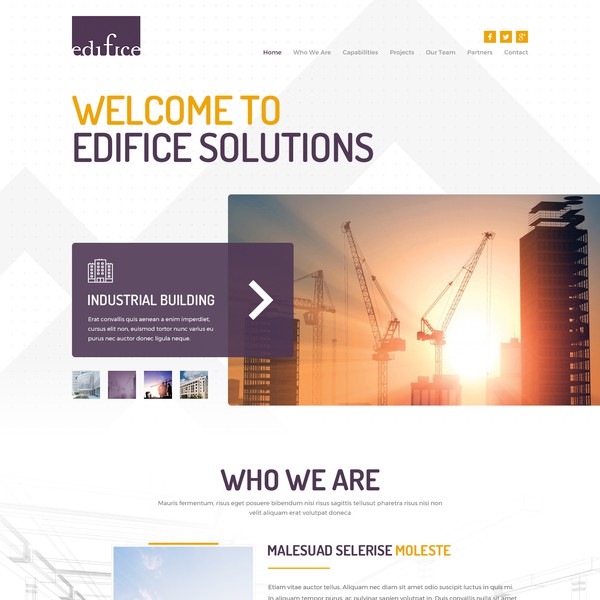 Clear & professional HOME page for Real Estate