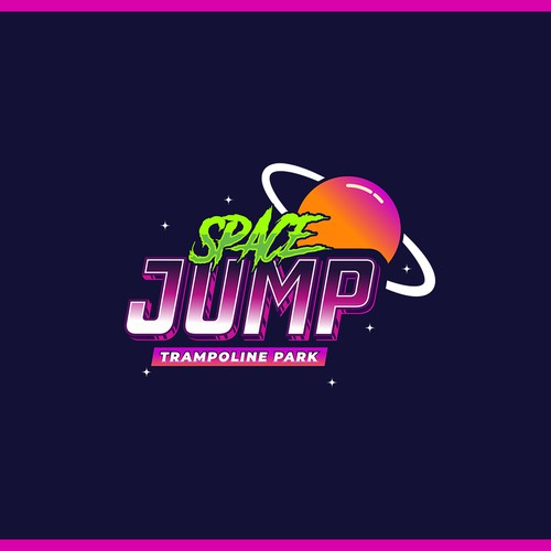 Space Jump Trampoline Park - Logo Design For Space Themed Adventure Park Design by Trzy ♛