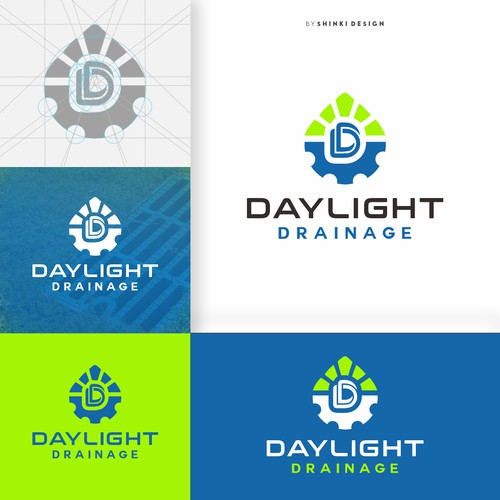 Brand launch for Drainage Services company in Pacific NW Design by Shinki design