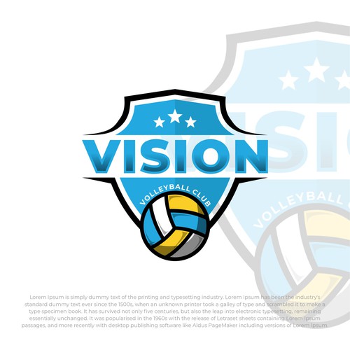 Vision Volleyball Club Design by twentynineproject