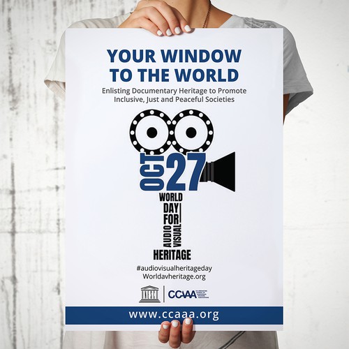 Poster Design for a worldwide audiovisual event Design von Xnine