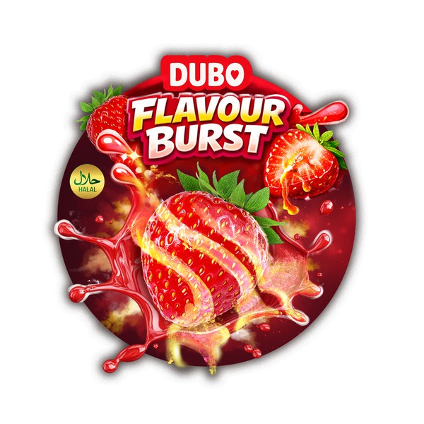 DUBO Flavour burst packaging (strawberry)
