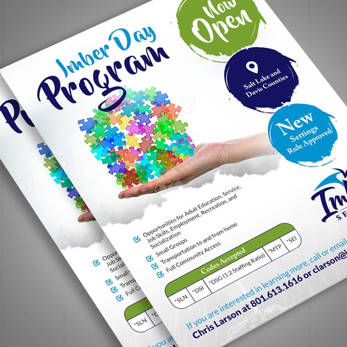 Autism Program Flyer Design by Alphabet ♥