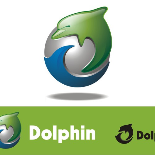 New logo for Dolphin Browser Design by eugen ed