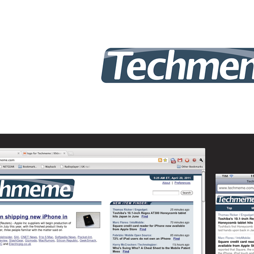 logo for Techmeme Design por hashkey