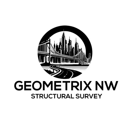 Bridge Construction Logo for Geometrix NW Design by oceandesign