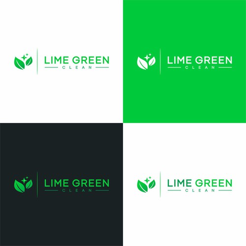 Lime Green Clean Logo and Branding Diseño de Jazie