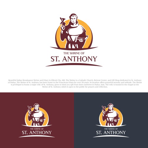 Create engaging new logo for the Catholic Shrine of St. Anthony Design by PinkPanda12