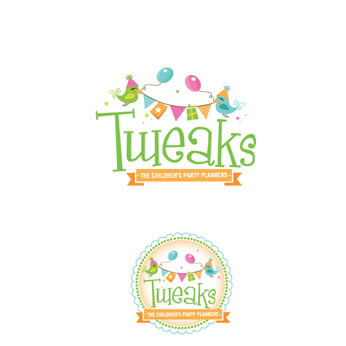 logo for Tweaks - The Children's Party Planners Design by PrettynPunk