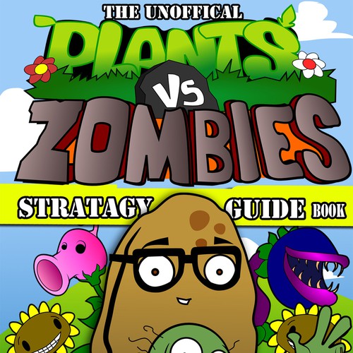 Kindle ebook Cover: Plants vs Zombies Strategy Guide Book Design by RetroSquid