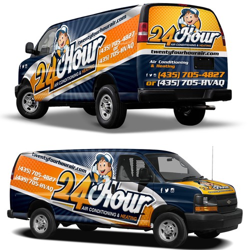 Hvac van wrapCreate an awesome attractive van wrap! | Car, truck or van ...