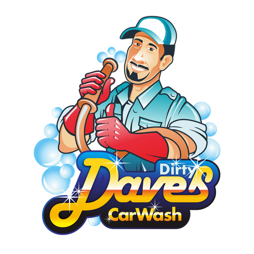 Car Wash Mascot with Logo Réalisé par E.BA