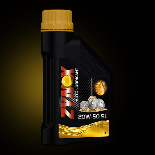 auto lubricant label design | strong , modern and powerful Design by Aalamvision