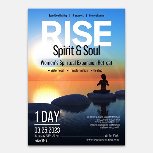 Spiritual Retreat Flyer Design by Prolific_Eye