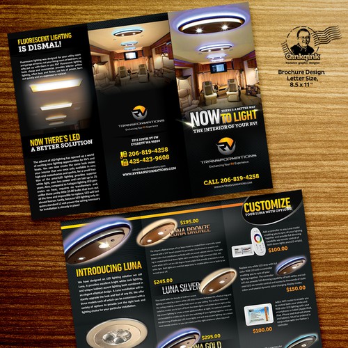 Create a stunning brochure for an exciting new LED lighting design Design by Qinkqink