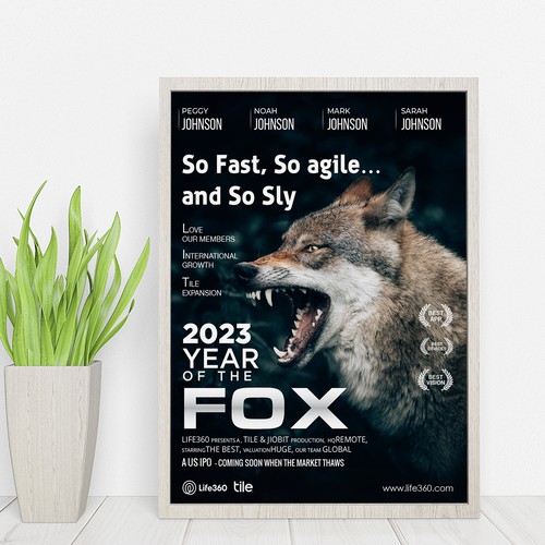 Life360 2023 Year of the Fox Poster Design by Sketch Media™