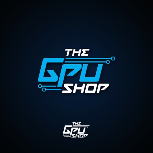 Create a futuristic logo for "The GPU Shop" Design by tetu sign