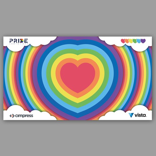 Virtual backgrounds for PRIDE month (multiple winners) Diseño de Simeo