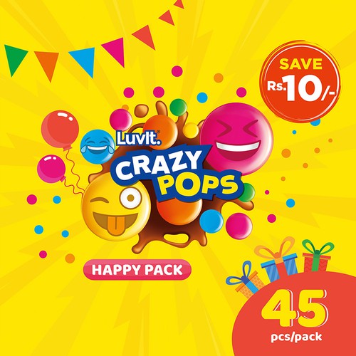 Design a Fun Party Pack for a Confectionary Brand Design by Nandhini S