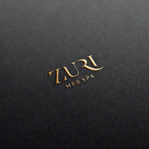 Zuri Med Spa Logo Diseño de Julie Estelle