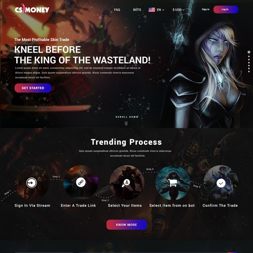 Proposition sur un concours de Design de page web, réalisée par *Skill Unlimited*