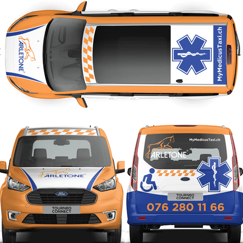 MyMedicusTaxi.ch / Ambulance Design by theANUNGs