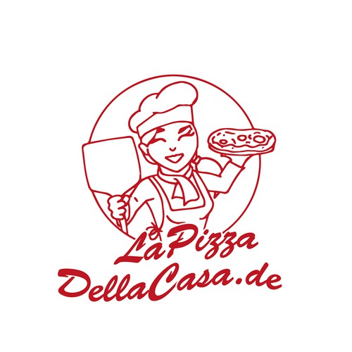 die attraktive Pizzabäckerin Design by c-artworker