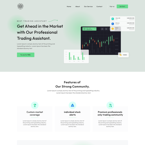 Landing page design contest entry by Bhuiyan