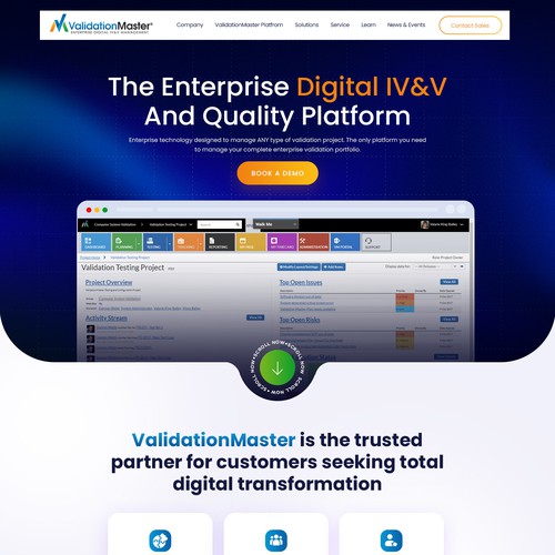 ValidationMaster Digital IV&V Website Re-Design Project Design by MercClass