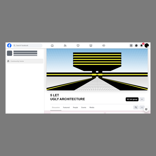 Architecture and design Facebook group banner Diseño de gldesigns
