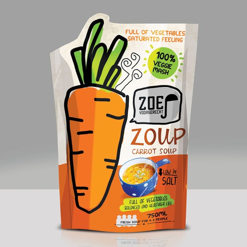 Modern / trendy soup packaging! Design by Teee-nuh