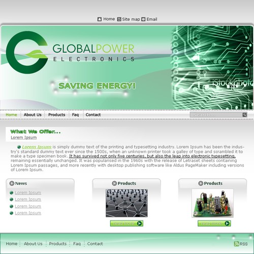 Design di Website Design for Green Electronic Company di GlobalVisionA