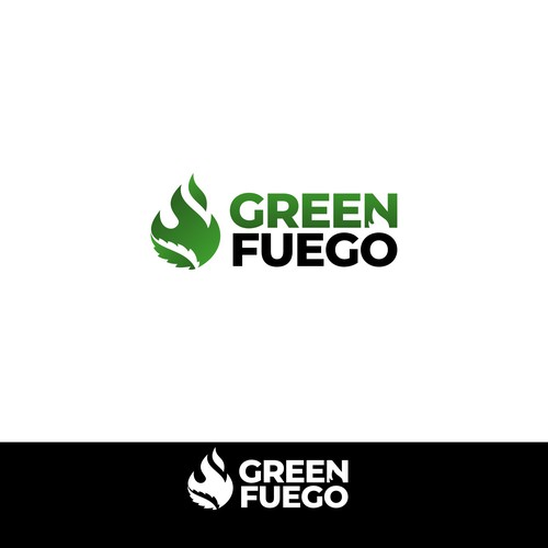 Diseño de GREEN FUEGO cannabis dispensary logo de InkSay Design